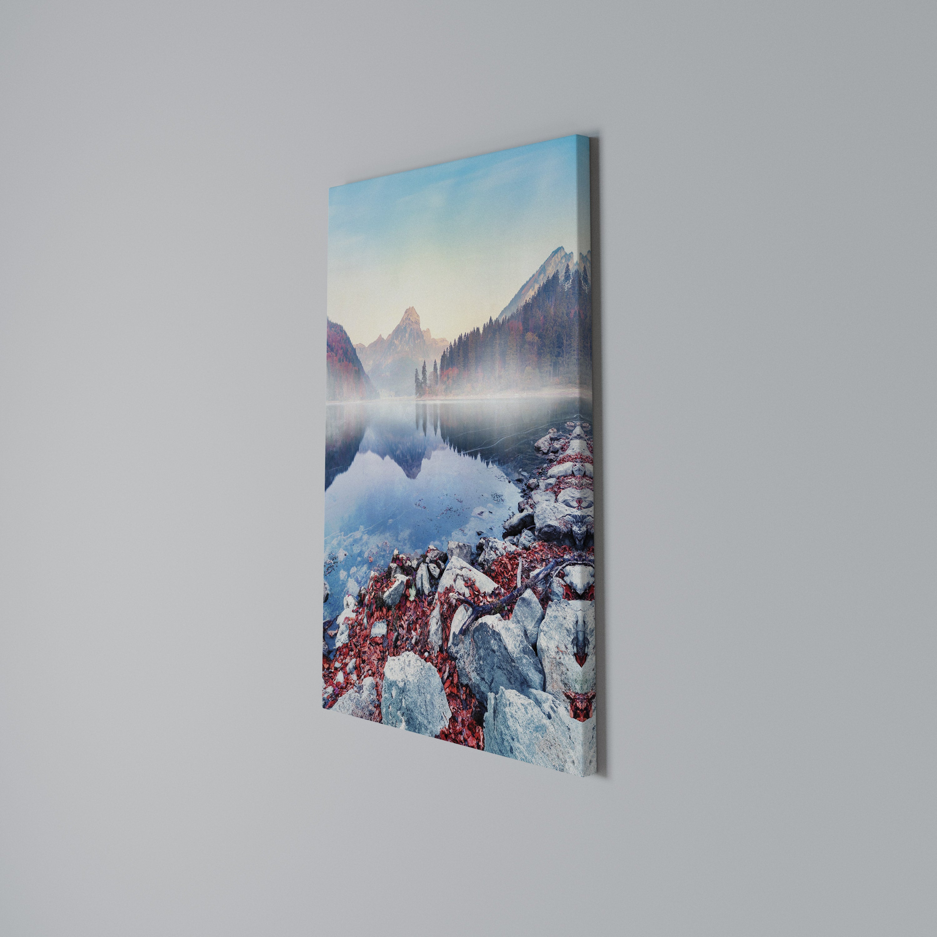 TRANQUIL WATERSCAPE Quadro em tela vertical