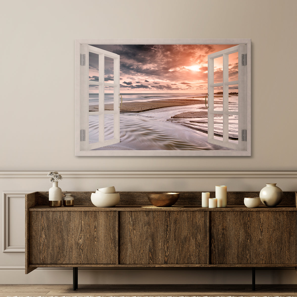OPENING TO SERENITY Horizontal Canvas Print