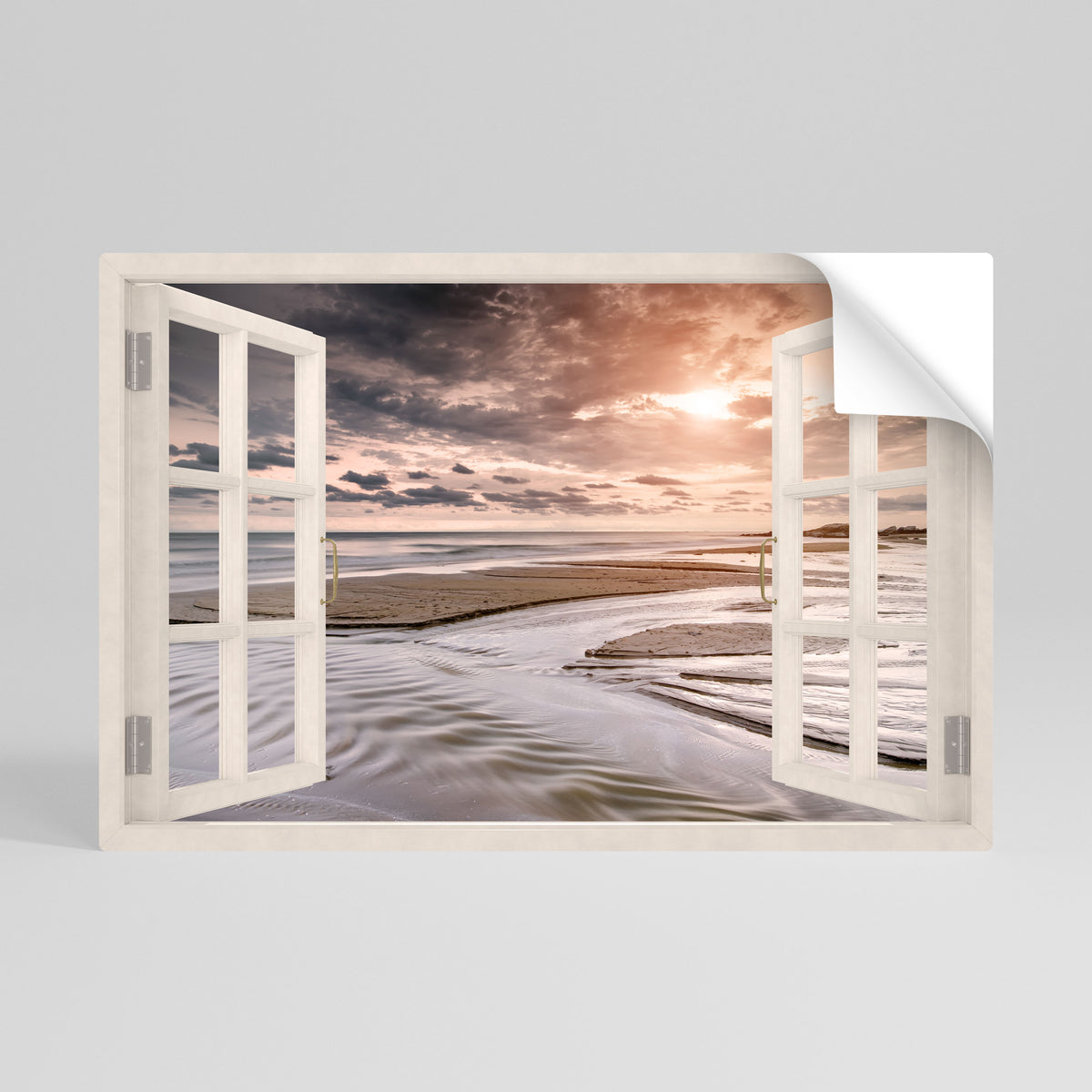 OPENING TO SERENITY Póster Autocolante Horizontal