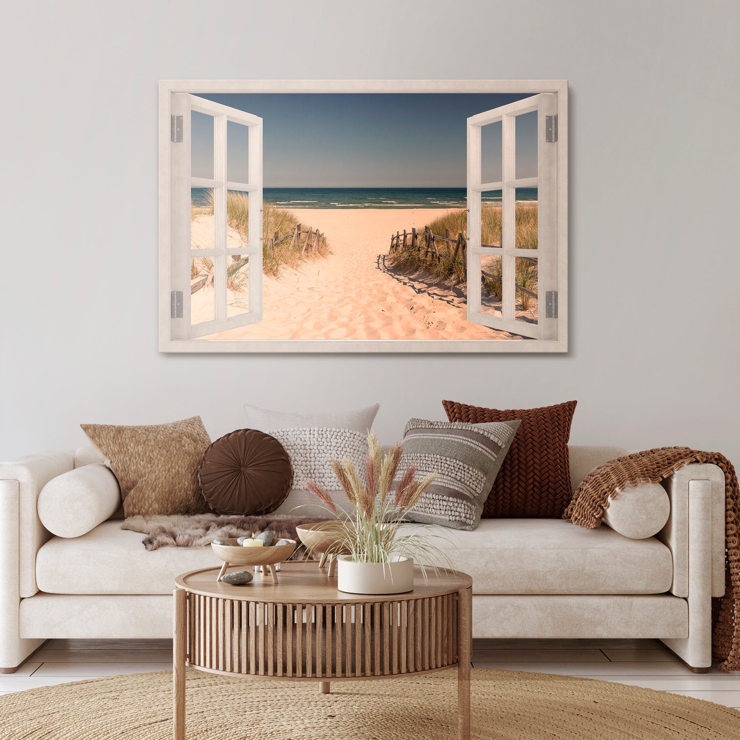 SANDY DREAMSCAPE Horizontal Canvas Print