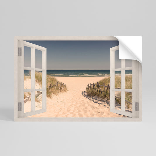 SANDY DREAMSCAPE Póster Autocolante Horizontal