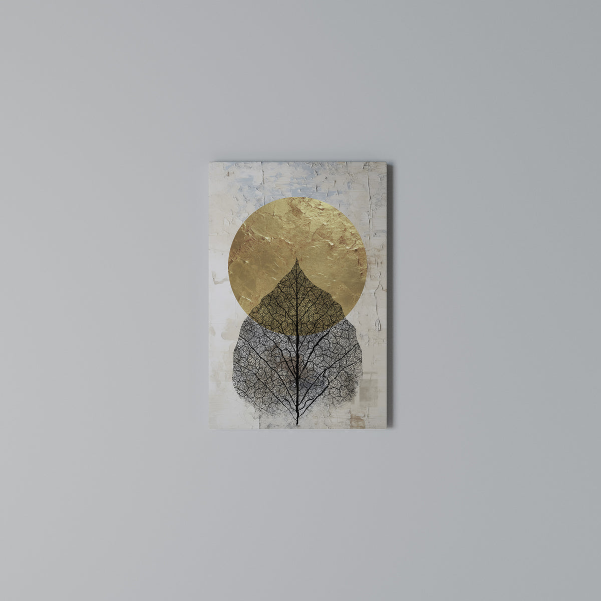 GOLD NERVATIO Quadro em tela vertical