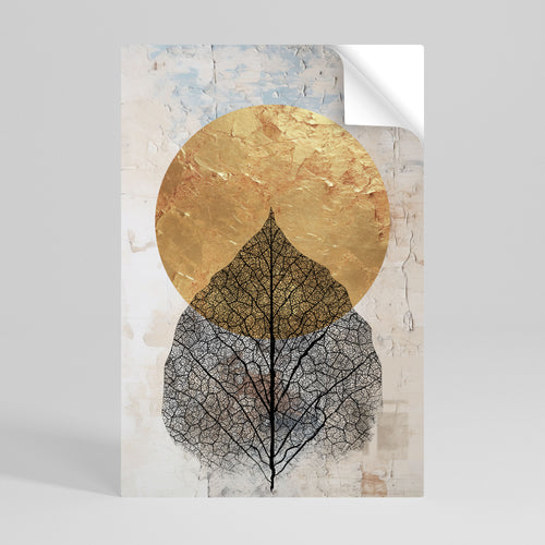 GOLD NERVATIO Póster Autocolante Vertical