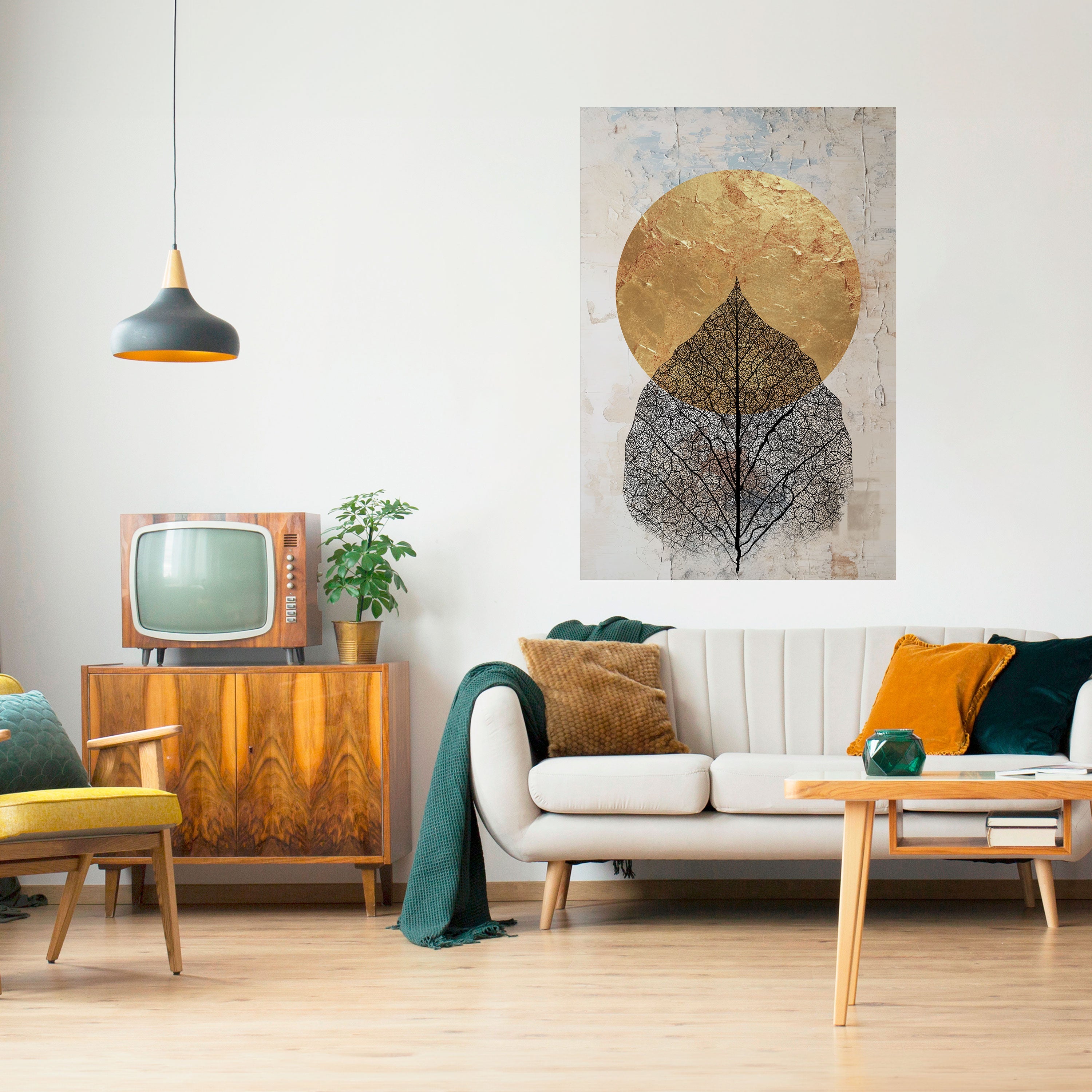 GOLD NERVATIO Poster Vertical Autocolante