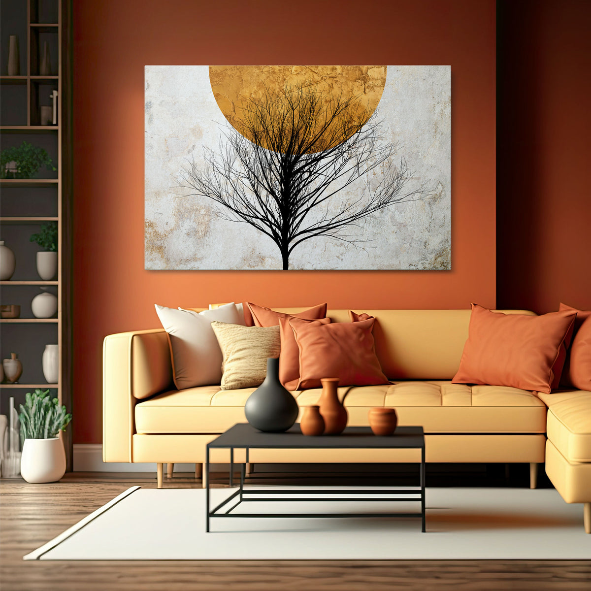 LONELY TREE Horizontal Canvas Print