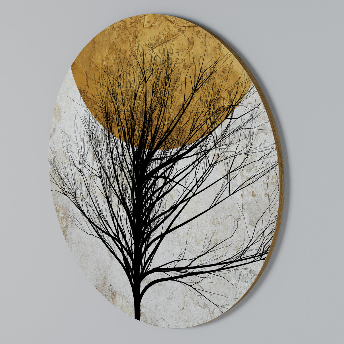 LONELY TREE Arte de Parede Redonda