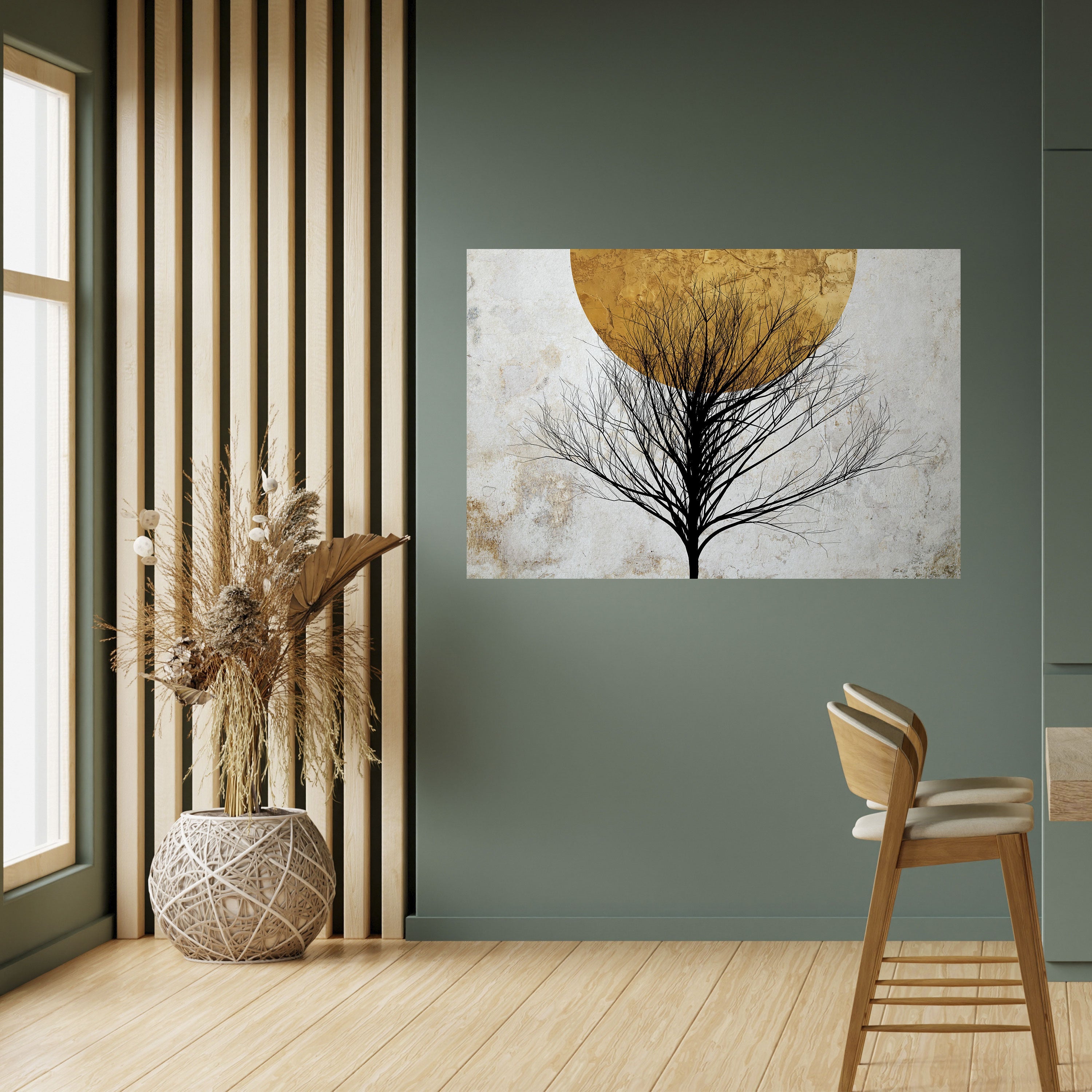 LONELY TREE Peel and Stick Horizontal Poster
