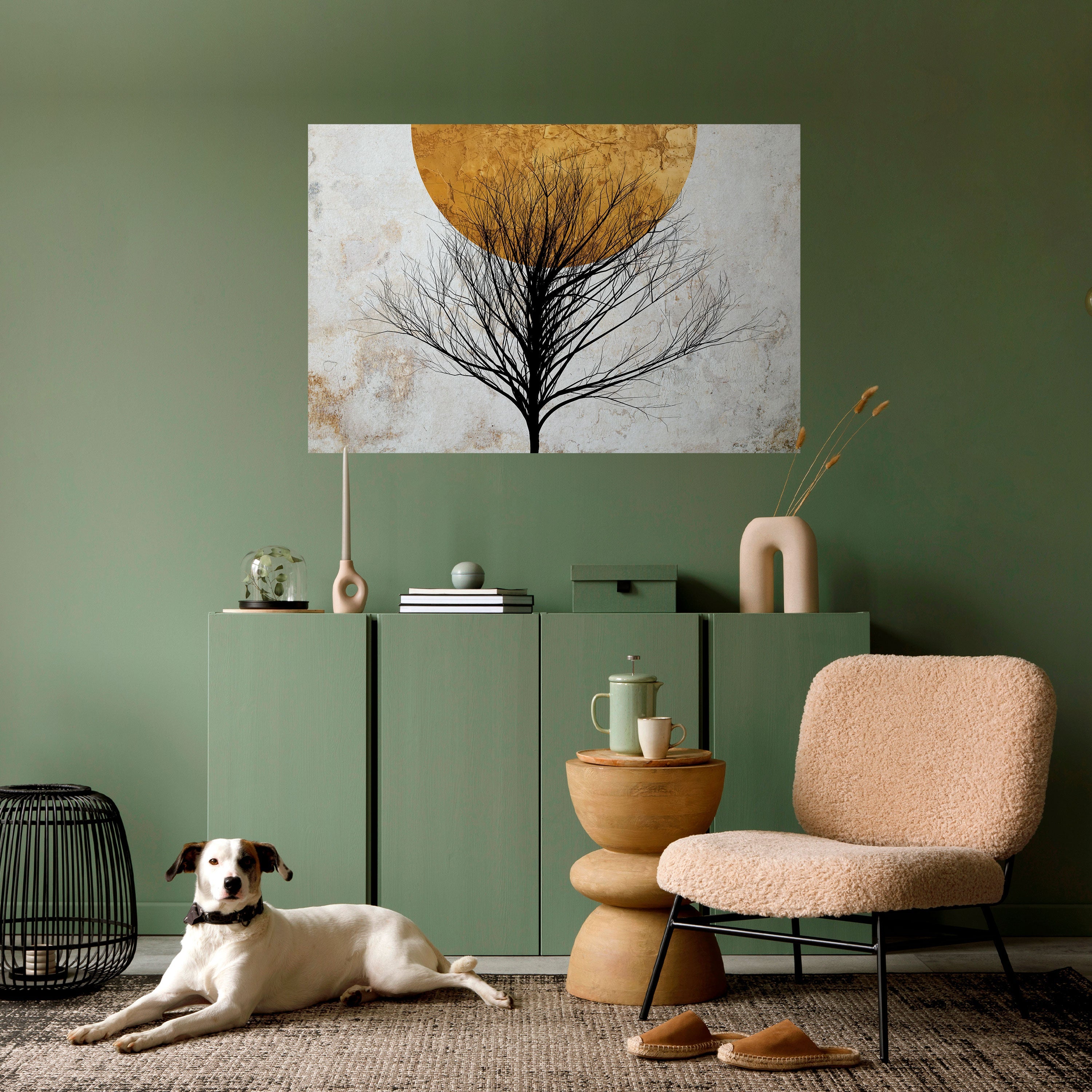 LONELY TREE Peel and Stick Horizontal Poster