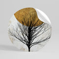 LONELY TREE Peel and Stick Round Sticker