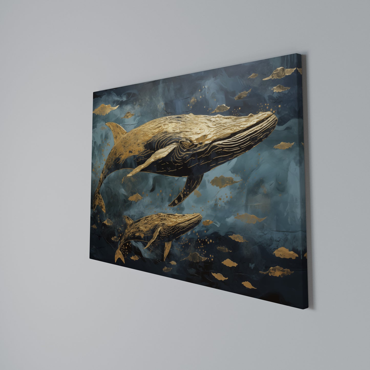 WHALE SONG SYMPHONY Horizontal Canvas Print