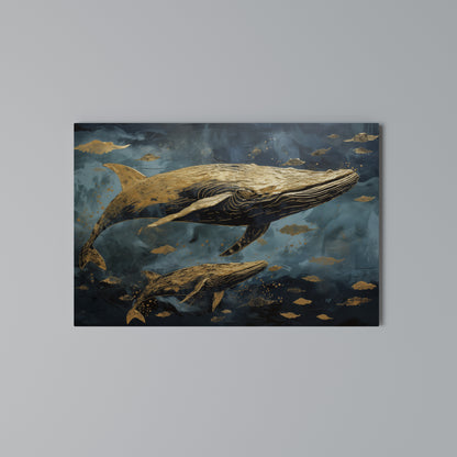 WHALE SONG SYMPHONY Horizontal Canvas Print