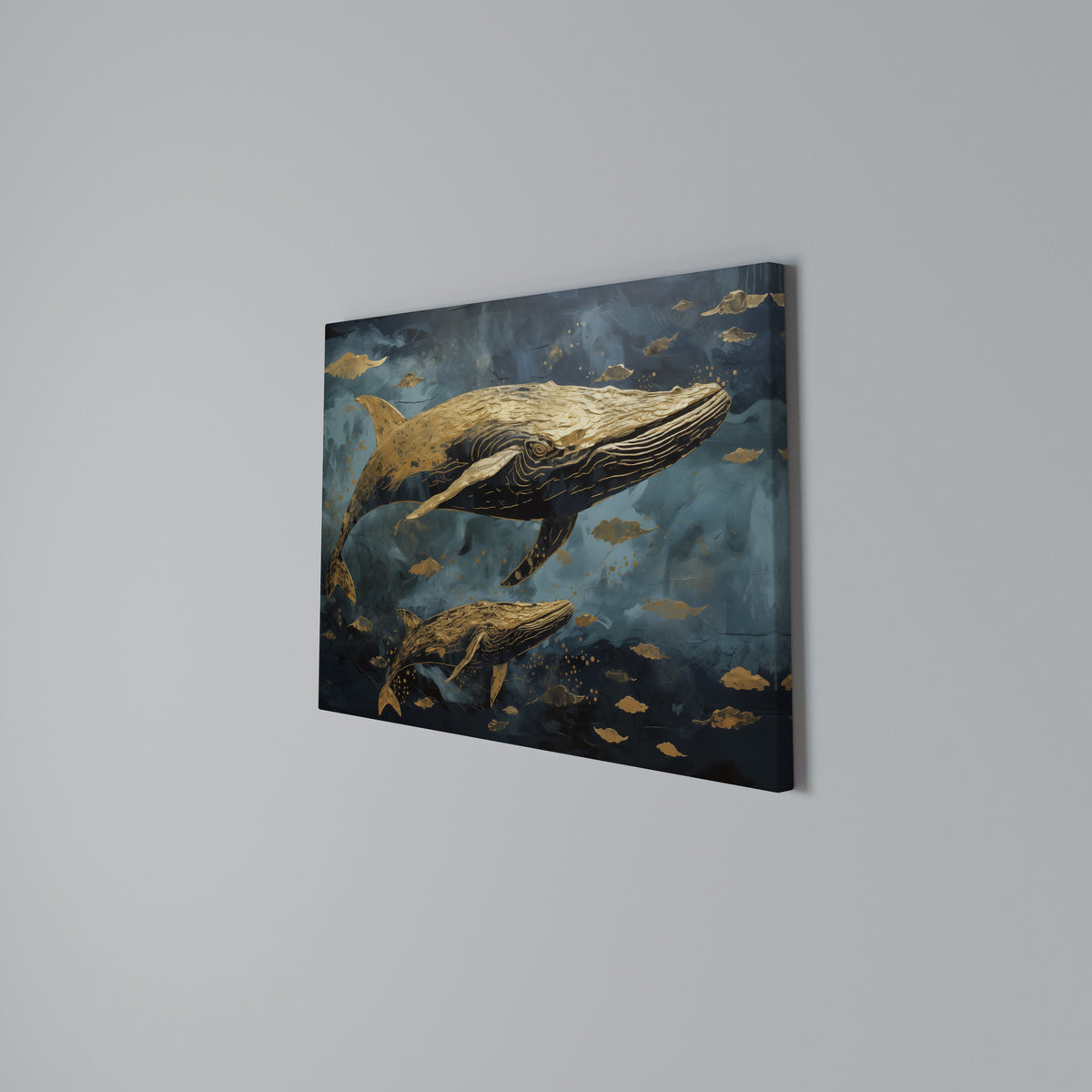 WHALE SONG SYMPHONY Horizontal Canvas Print