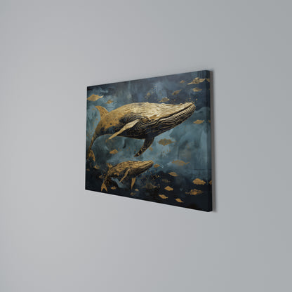 WHALE SONG SYMPHONY Horizontal Canvas Print