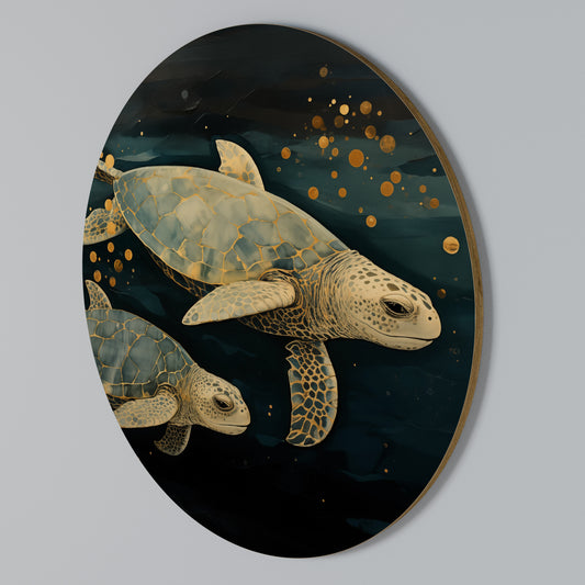 SERENE JOURNEY Round Wall Art