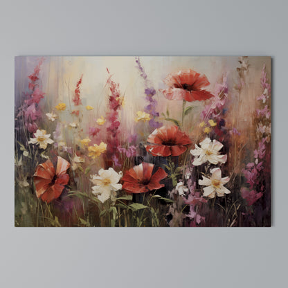 VIBRANT BLOOM SYMPHONY Horizontal Canvas Print