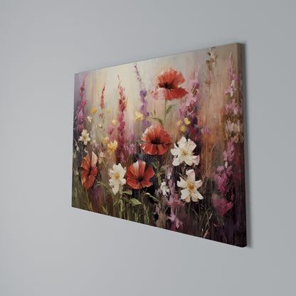 VIBRANT BLOOM SYMPHONY Horizontal Canvas Print