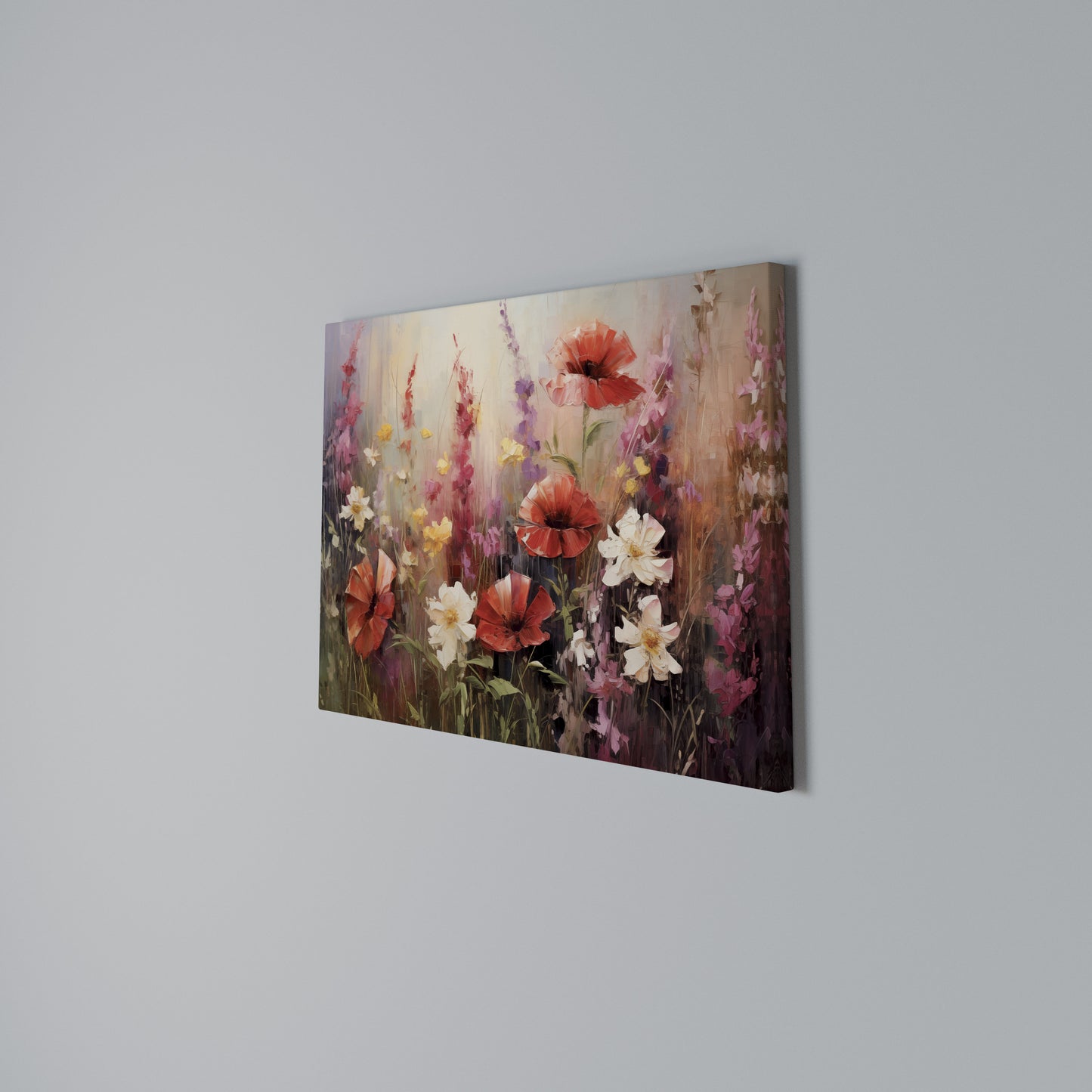 VIBRANT BLOOM SYMPHONY Horizontal Canvas Print