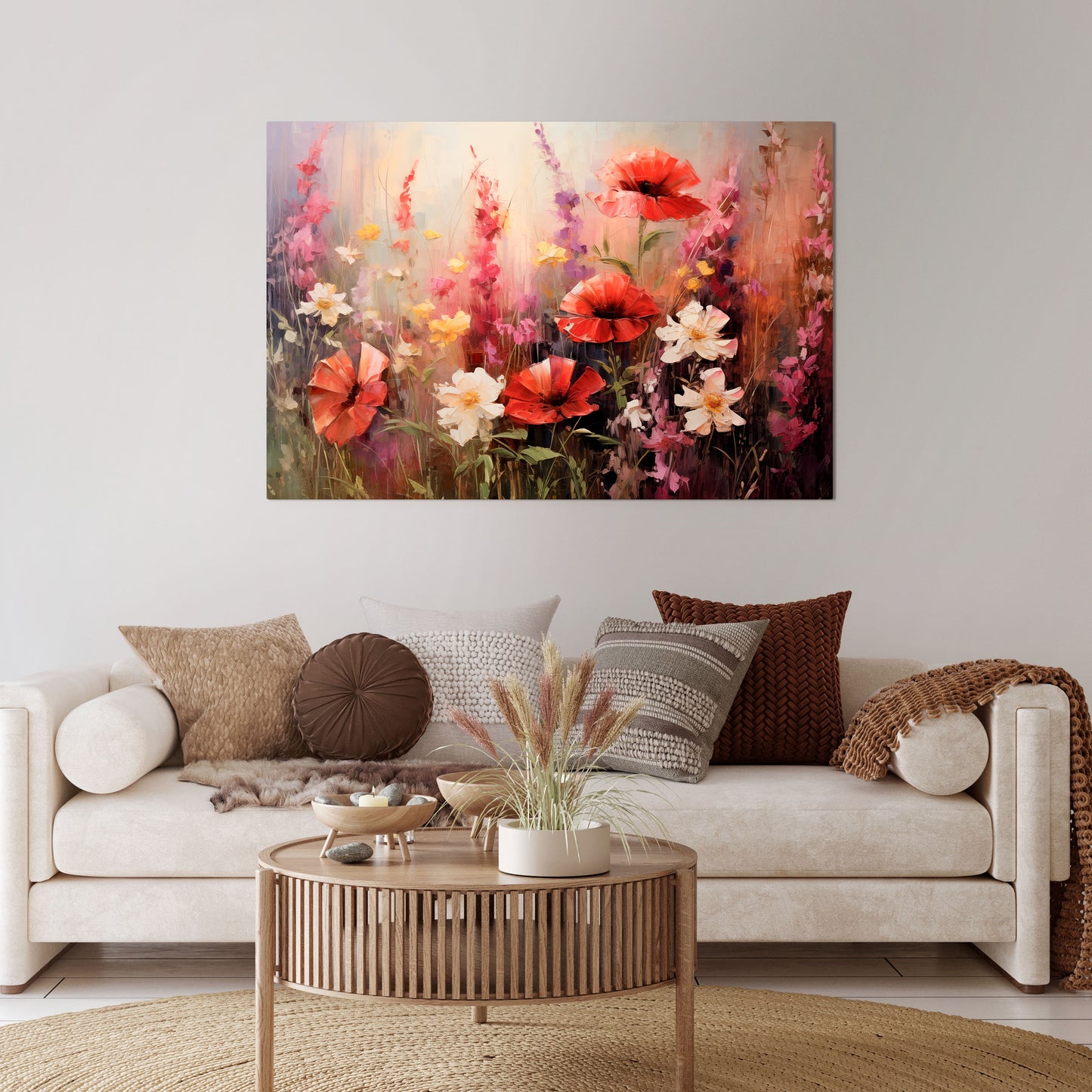 VIBRANT BLOOM SYMPHONY Horizontal Canvas Print