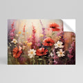 VIBRANT BLOOM SYMPHONY Póster Autocolante Horizontal
