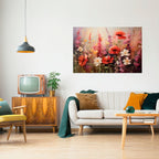 VIBRANT BLOOM SYMPHONY Peel and Stick Horizontal Poster