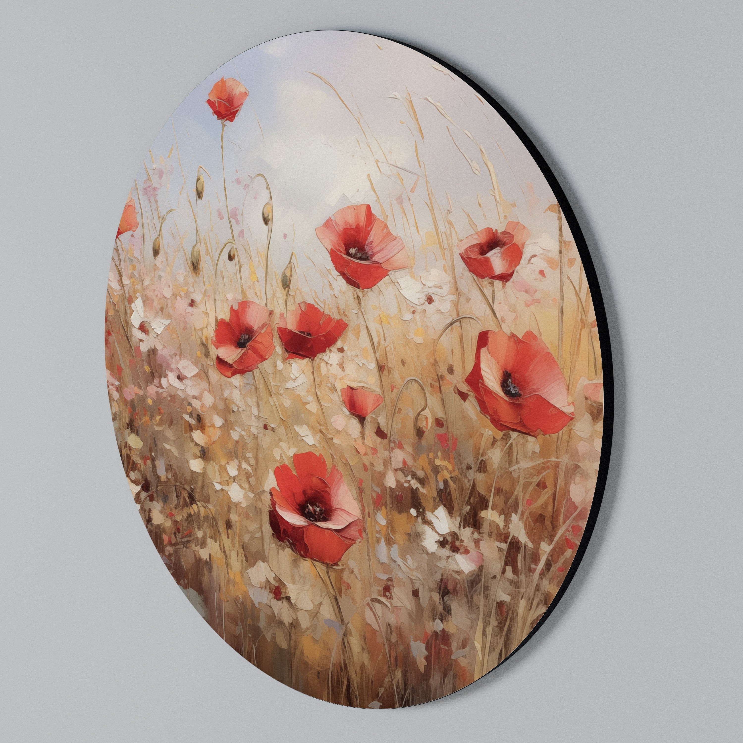 POPPY DREAMSCAPE Arte de Parede Redonda