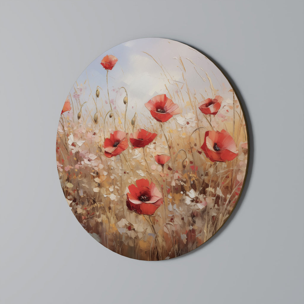 POPPY DREAMSCAPE Quadro Redondo Decorativo