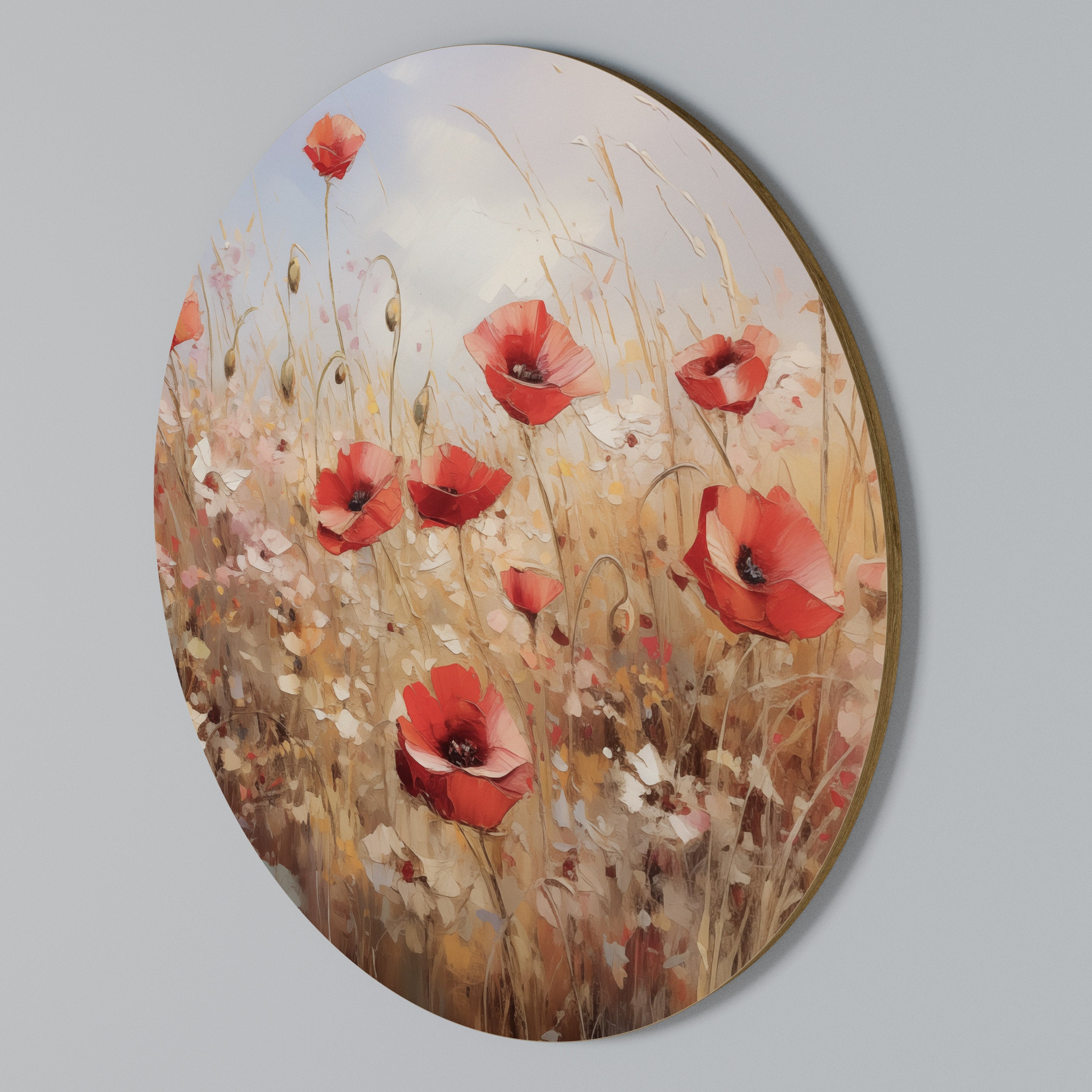 POPPY DREAMSCAPE Arte de Parede Redonda
