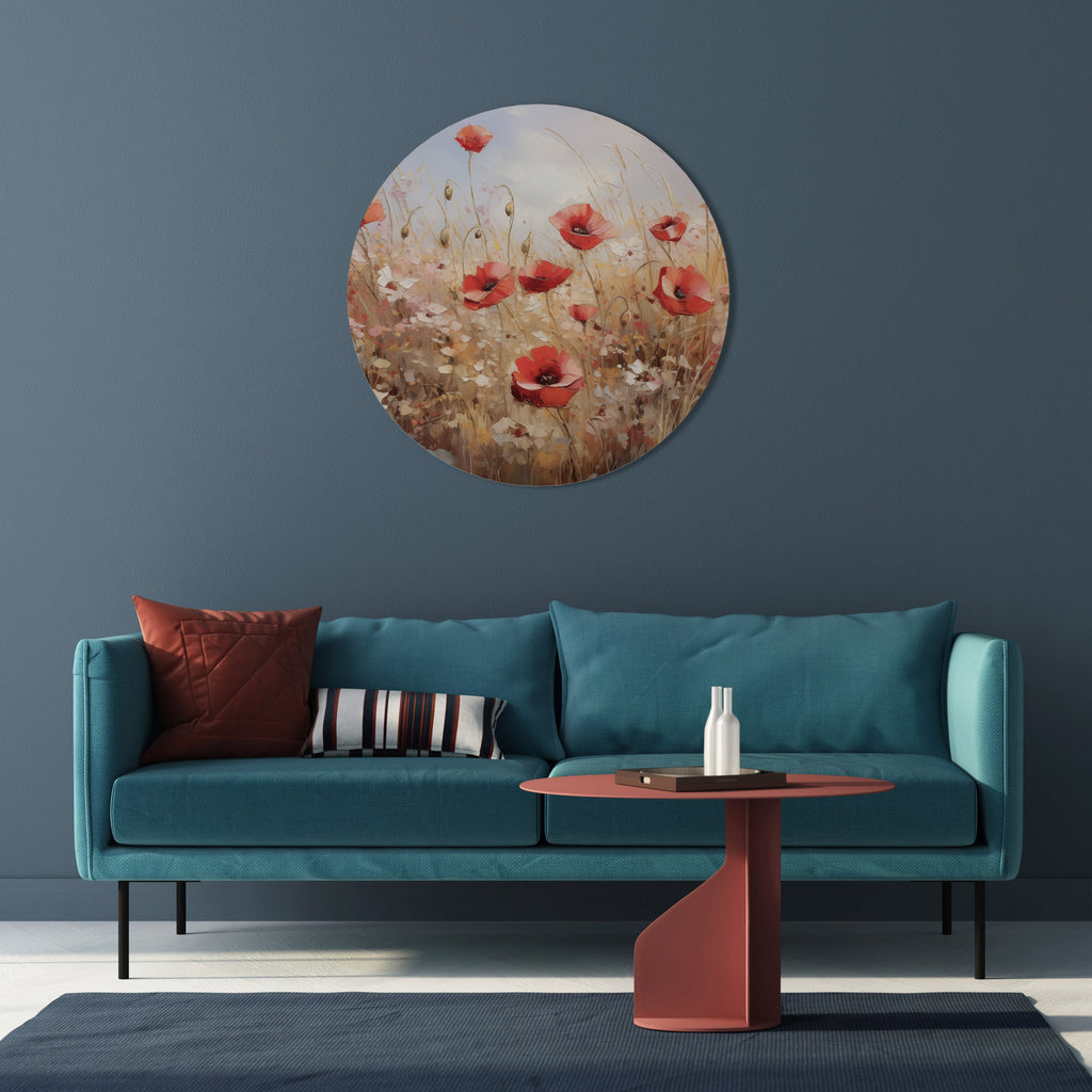 POPPY DREAMSCAPE Quadro Redondo Decorativo