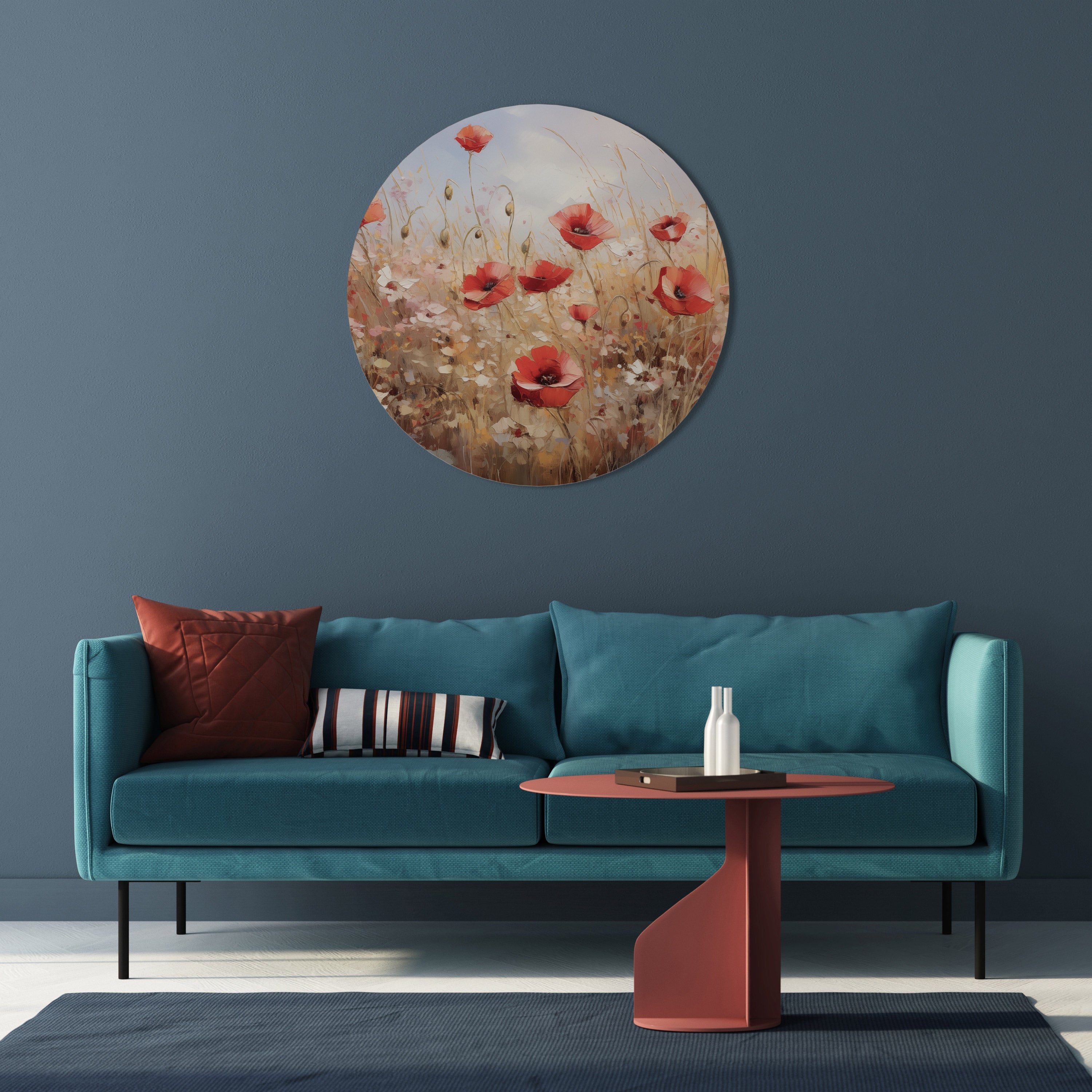 POPPY DREAMSCAPE Quadro Redondo Decorativo