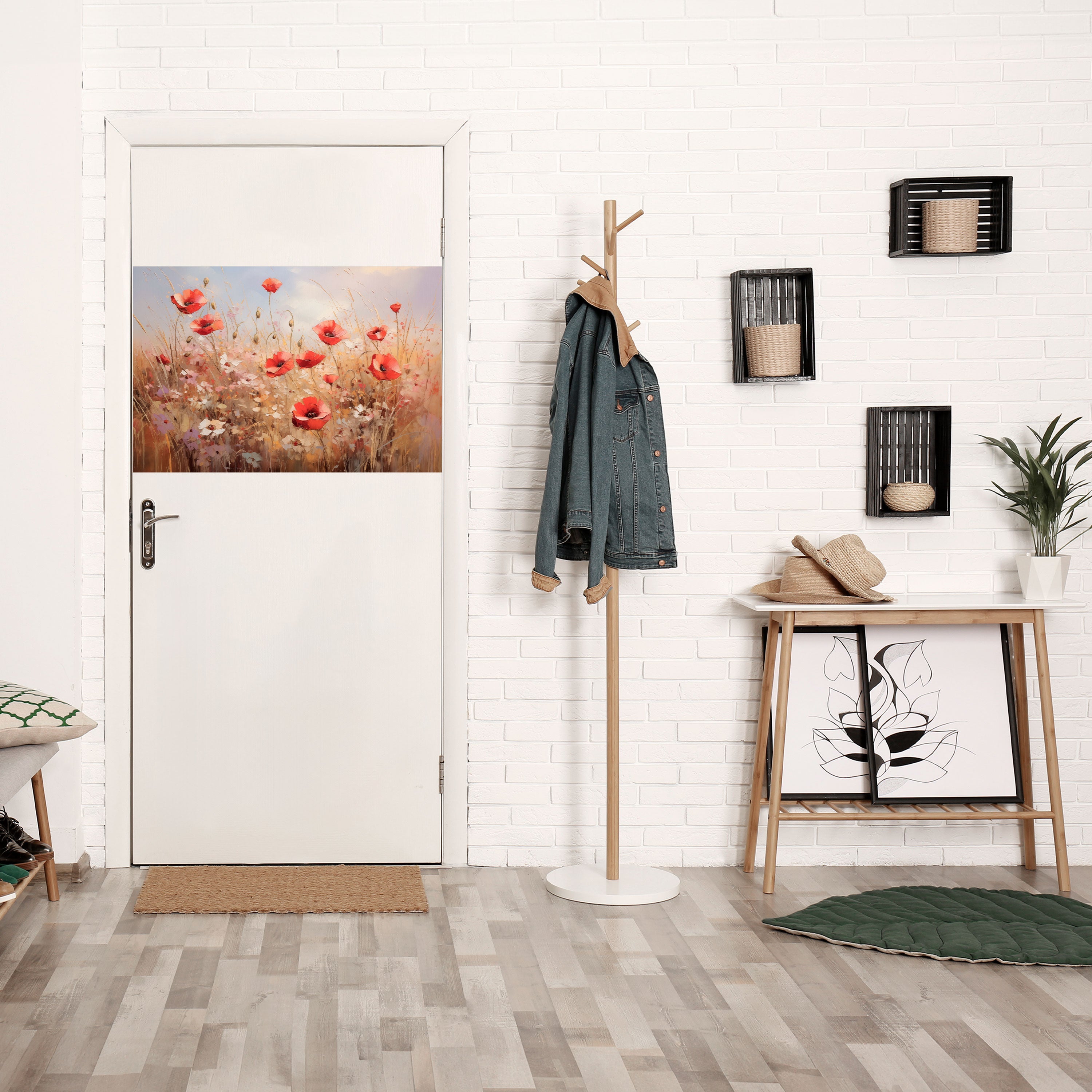 POPPY DREAMSCAPE Poster Horizontal Autocolante