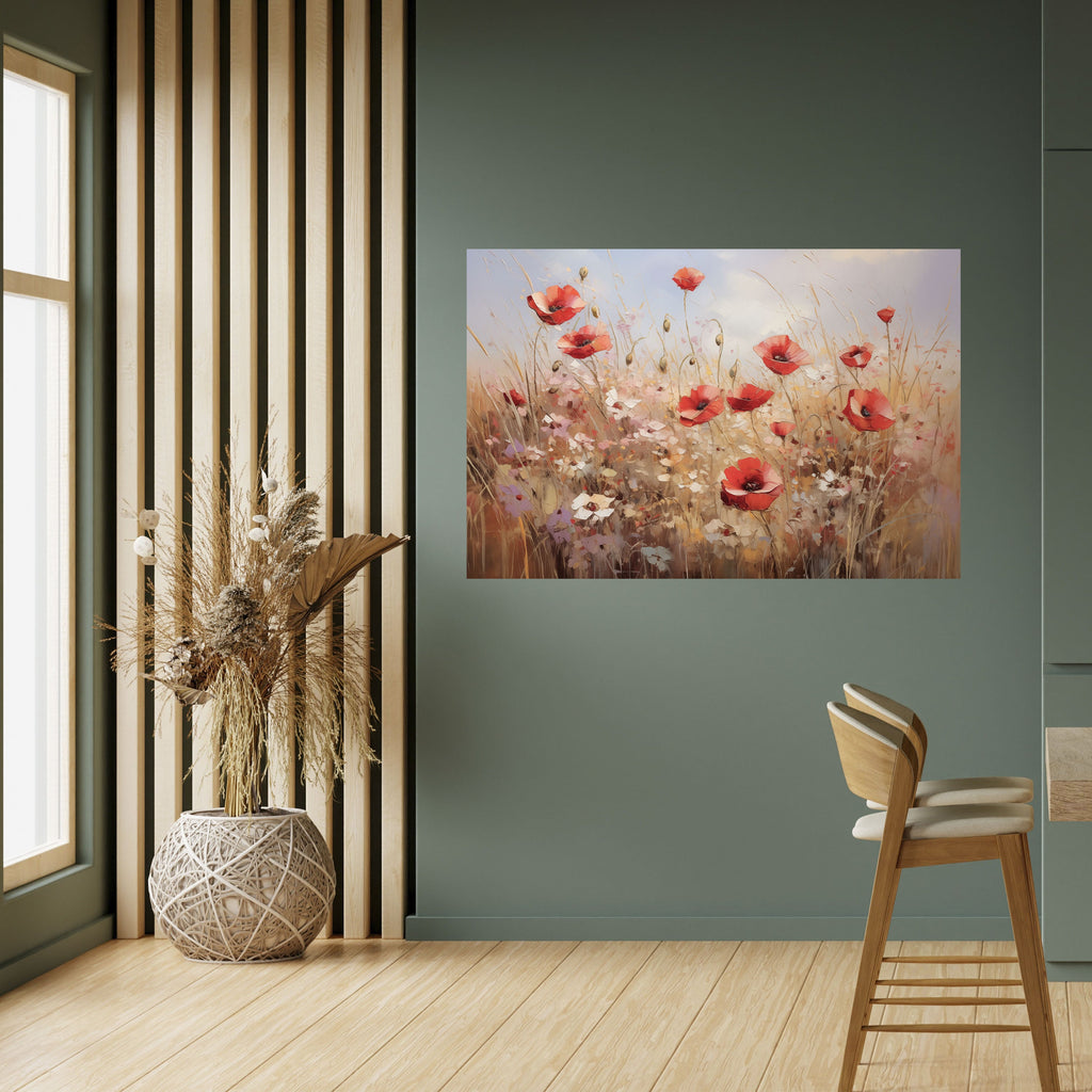 POPPY DREAMSCAPE Poster Horizontal Autocolante