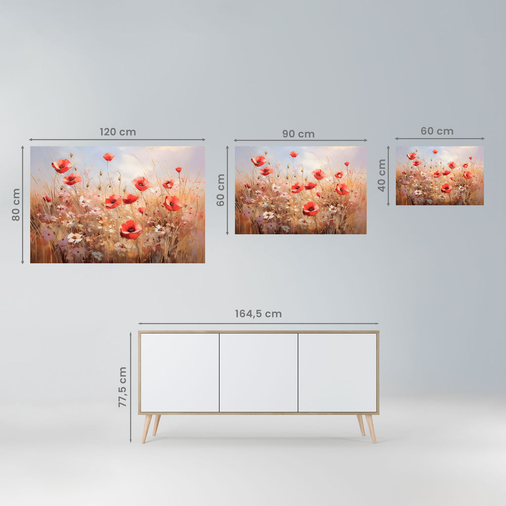POPPY DREAMSCAPE Poster Horizontal Autocolante