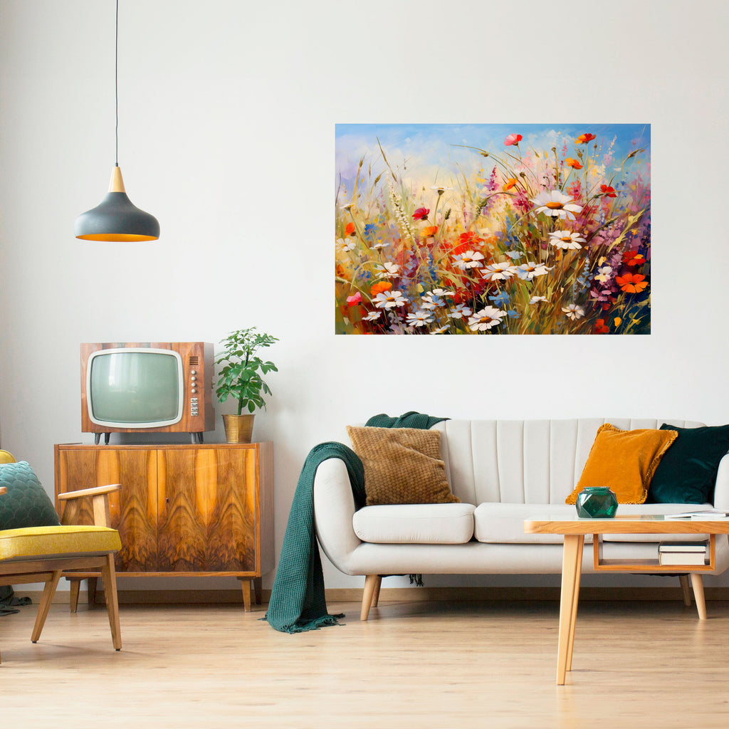 DAISY DAYDREAMS Peel and Stick Horizontal Poster