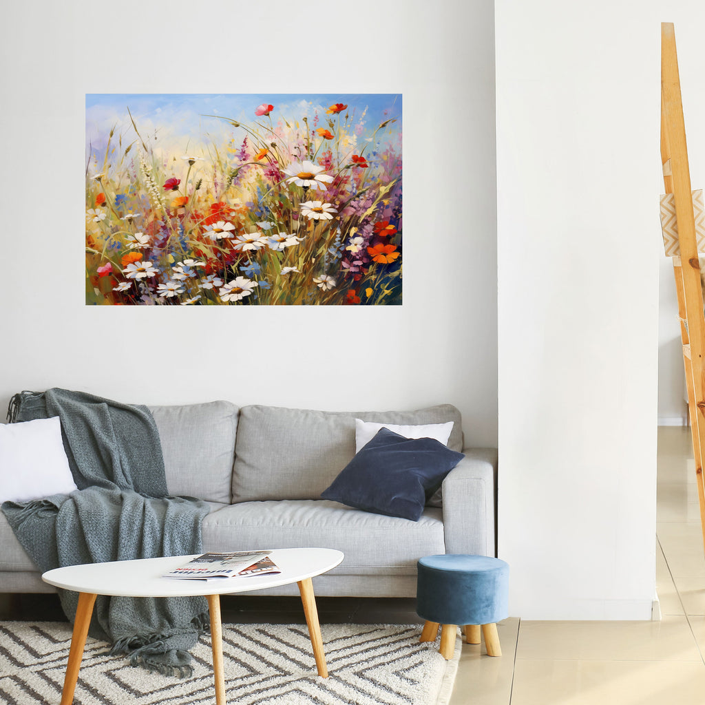 DAISY DAYDREAMS Peel and Stick Horizontal Poster