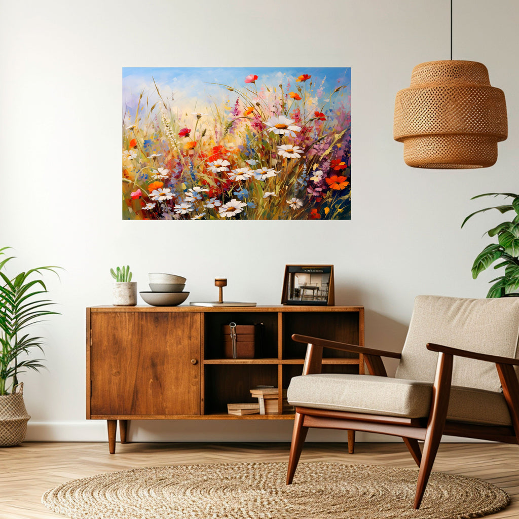 DAISY DAYDREAMS Peel and Stick Horizontal Poster