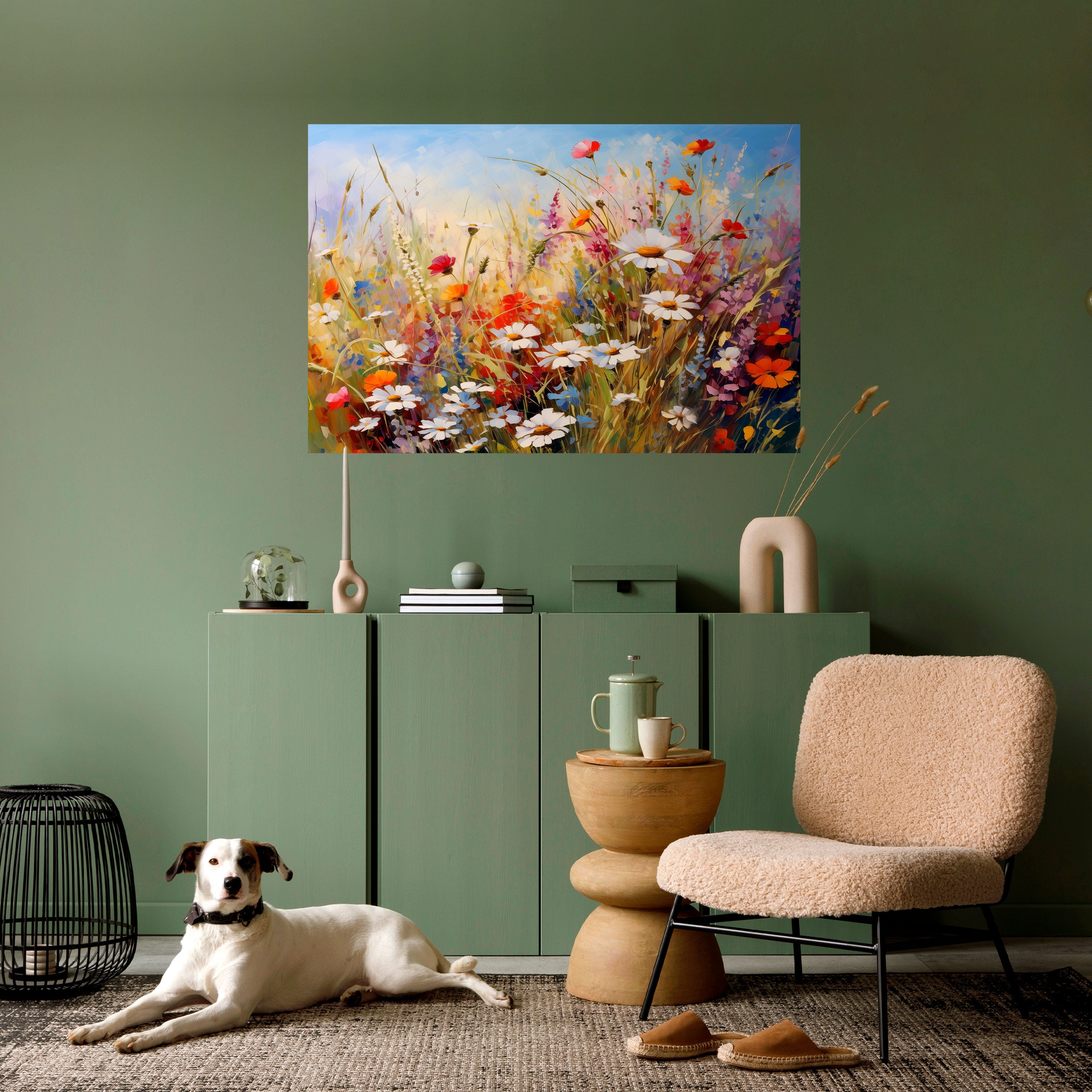 DAISY DAYDREAMS Peel and Stick Horizontal Poster