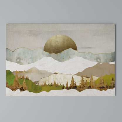 GOLDEN WINTER Horizontal Canvas Print