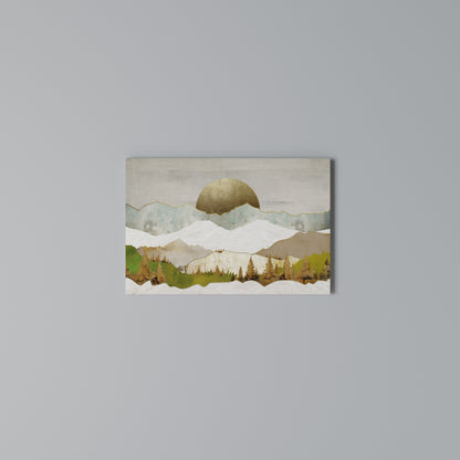 GOLDEN WINTER Horizontal Canvas Print