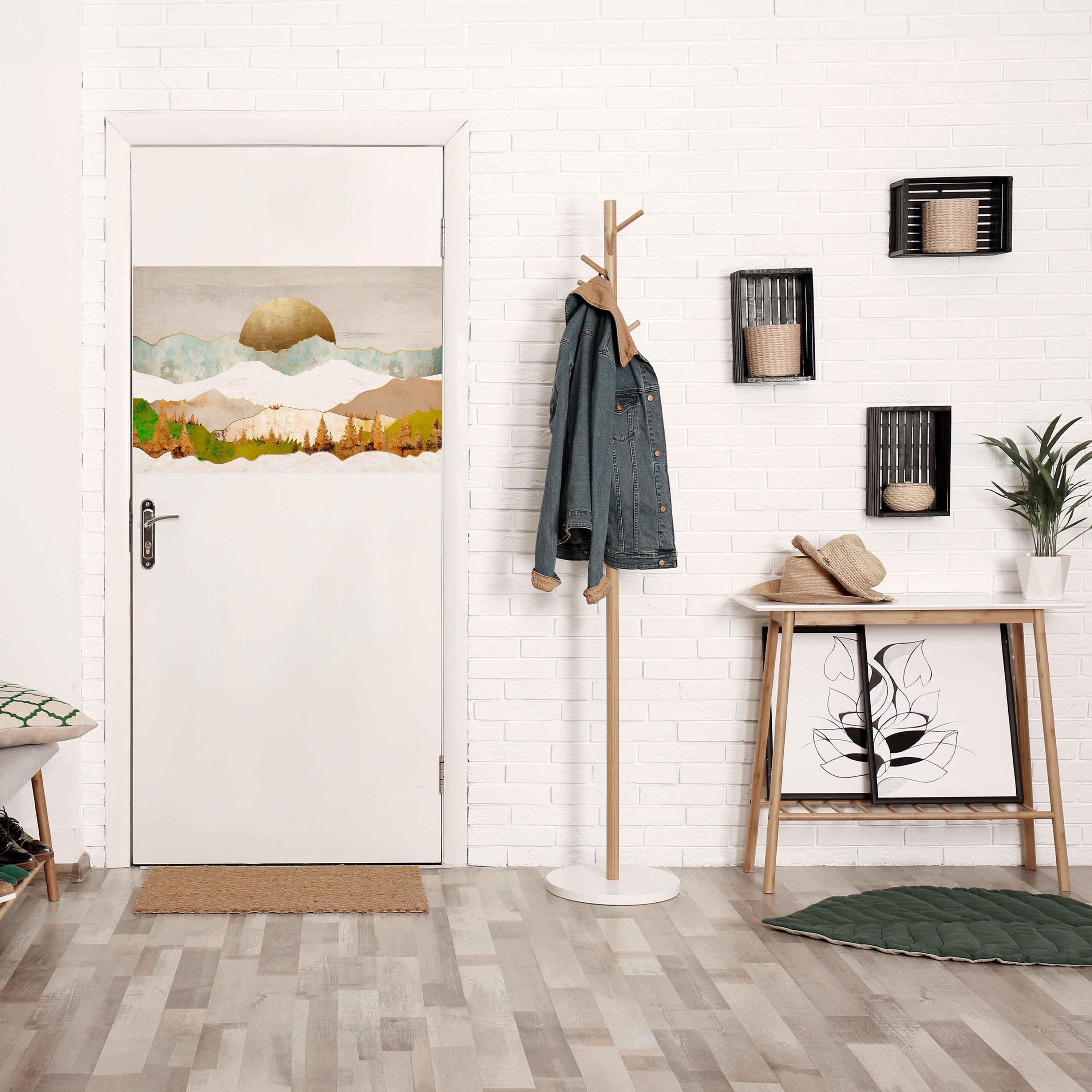 GOLDEN WINTER Poster Horizontal Autocolante