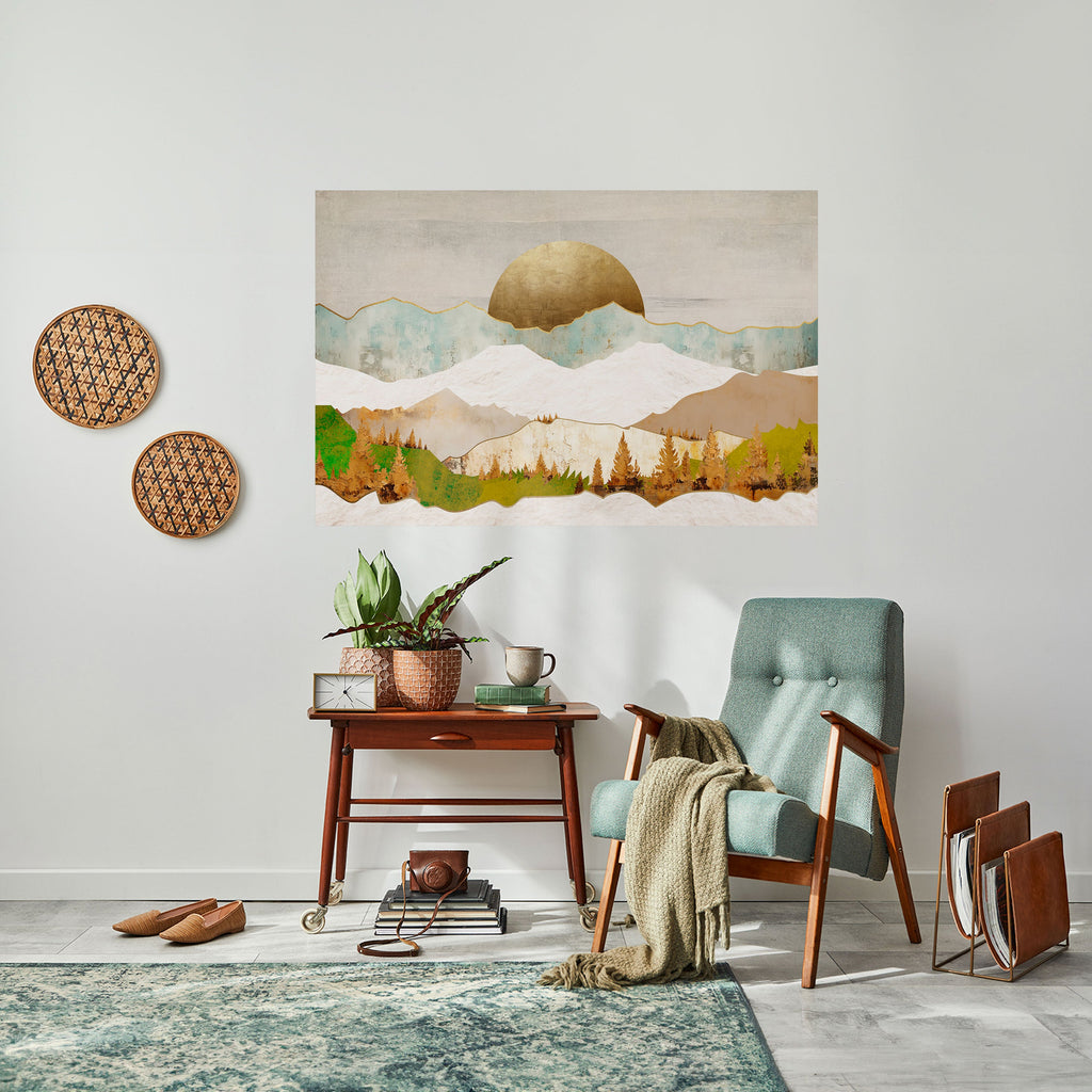 GOLDEN WINTER Poster Horizontal Autocolante