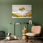 GOLDEN WINTER Poster Horizontal Autocolante