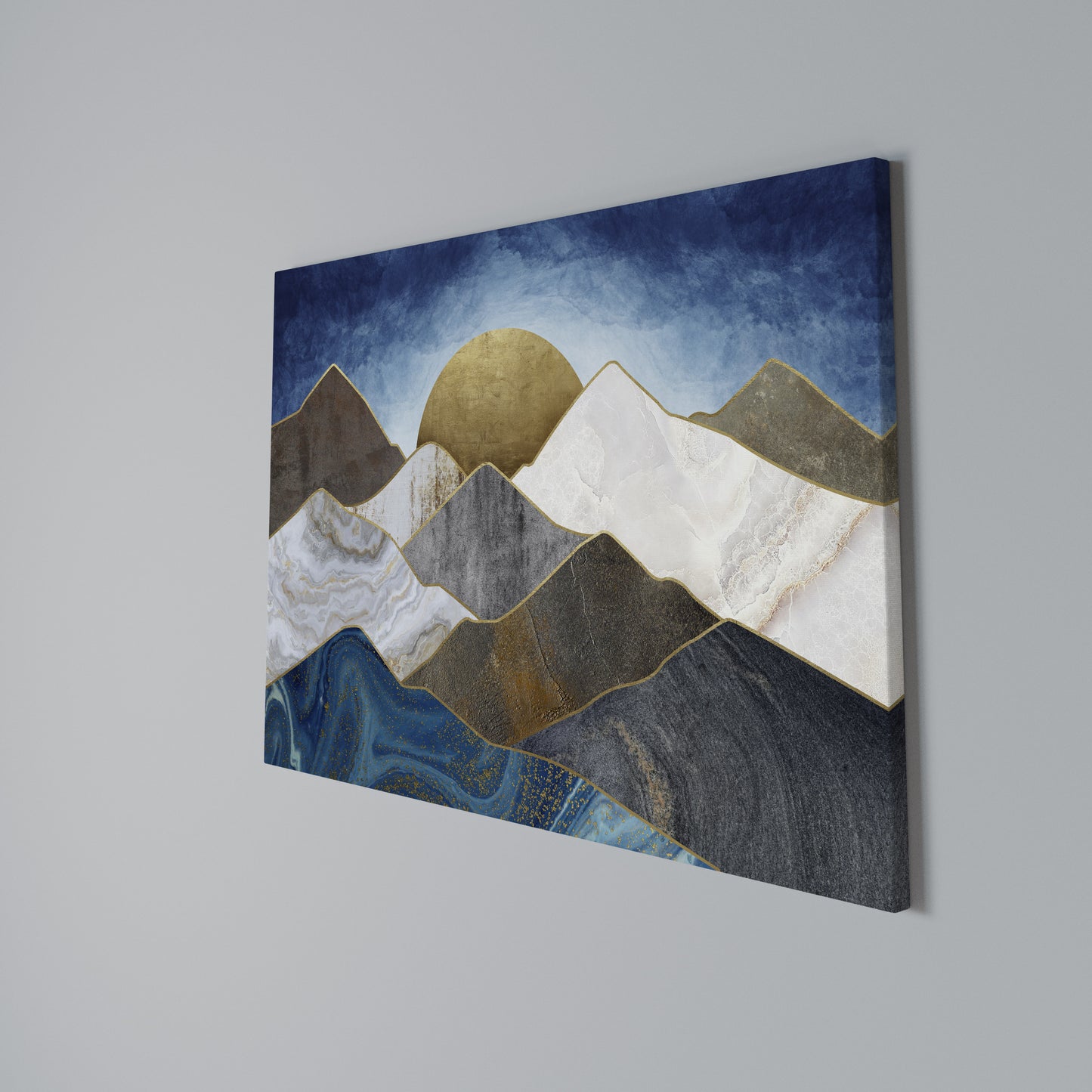 SHEEN OF PEAKS Horizontal Canvas Print