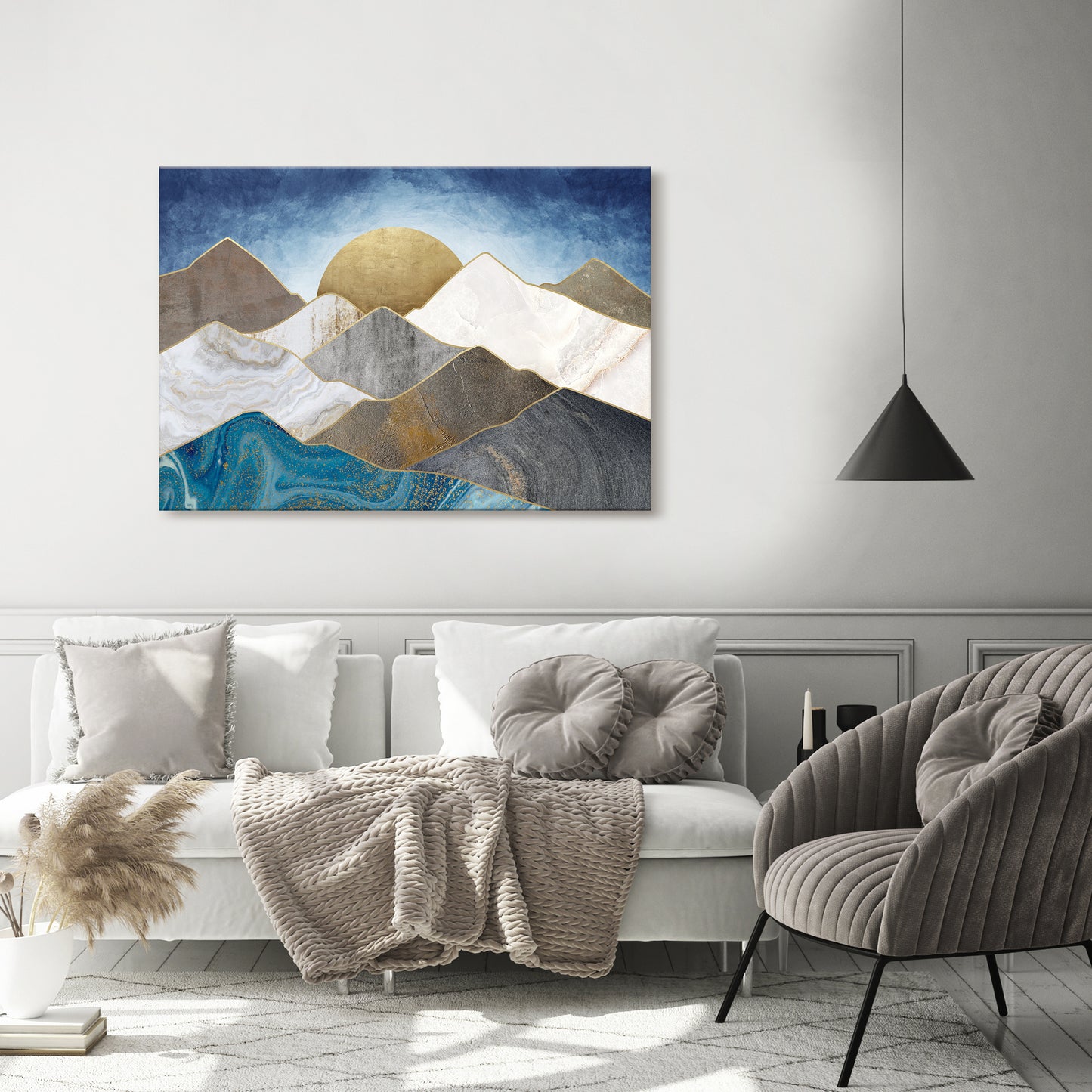 SHEEN OF PEAKS Horizontal Canvas Print