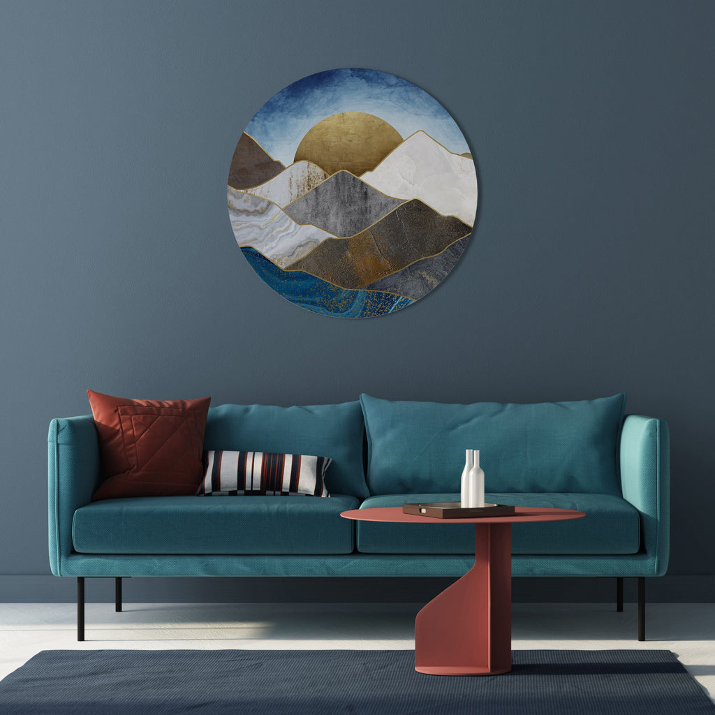 SHEEN OF PEAKS Quadro Redondo Decorativo