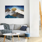 SHEEN OF PEAKS Peel and Stick Horizontal Poster