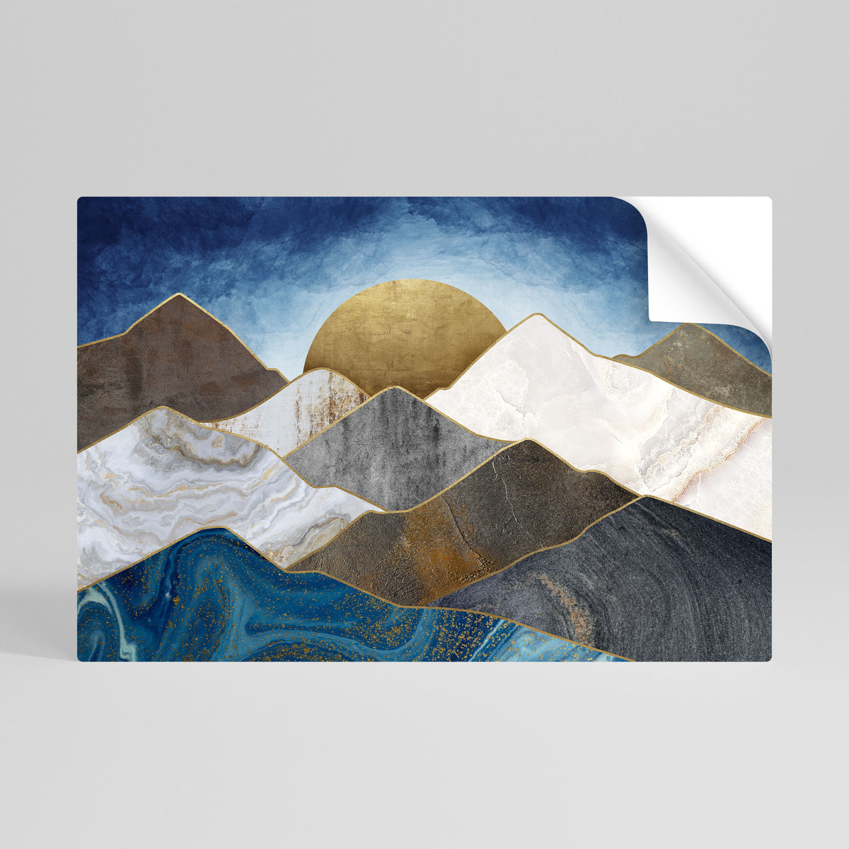 SHEEN OF PEAKS Póster Autocolante Horizontal