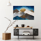 SHEEN OF PEAKS Peel and Stick Horizontal Poster