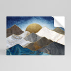 SHEEN OF PEAKS Peel and Stick Horizontal Poster