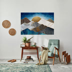 SHEEN OF PEAKS Peel and Stick Horizontal Poster