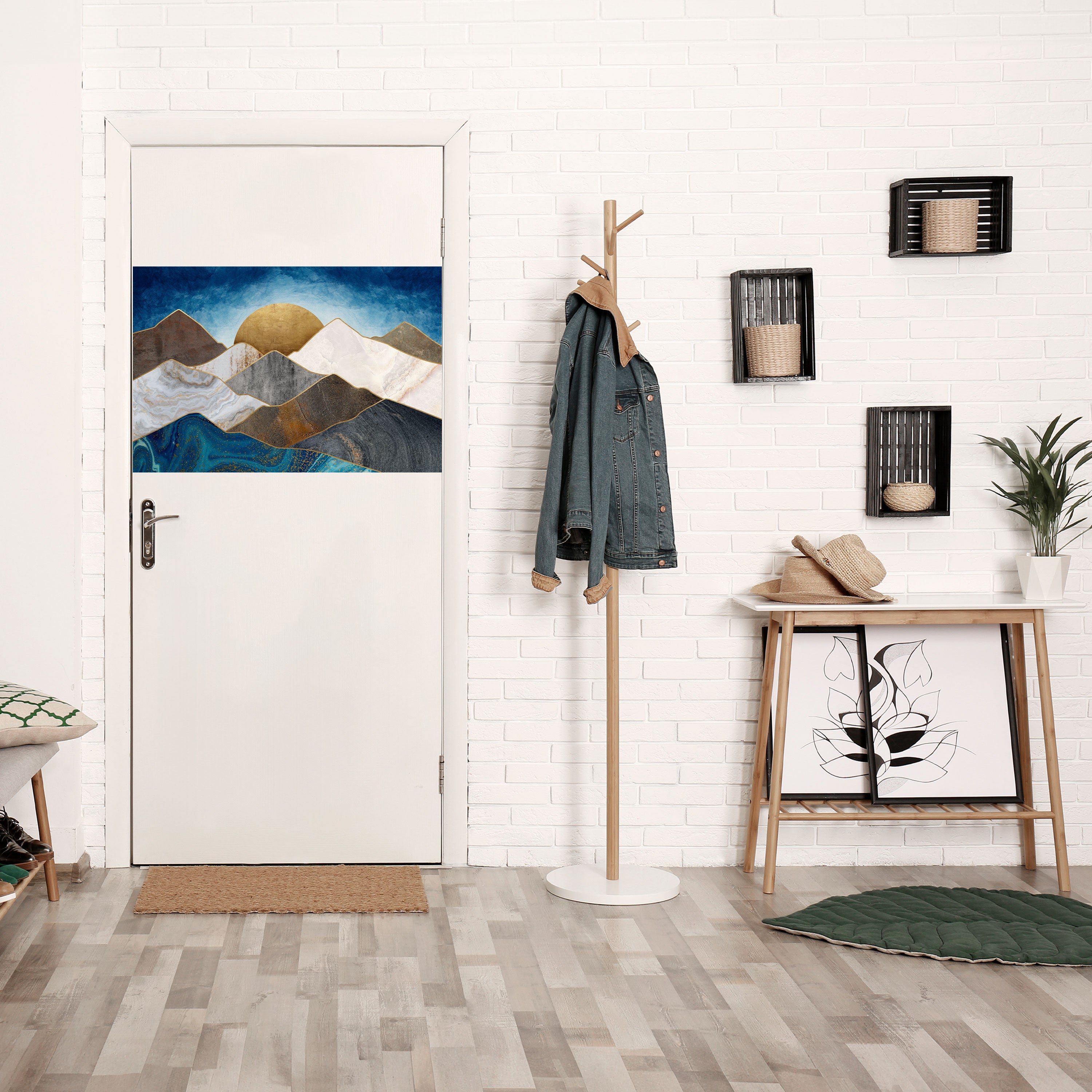 SHEEN OF PEAKS Peel and Stick Horizontal Poster